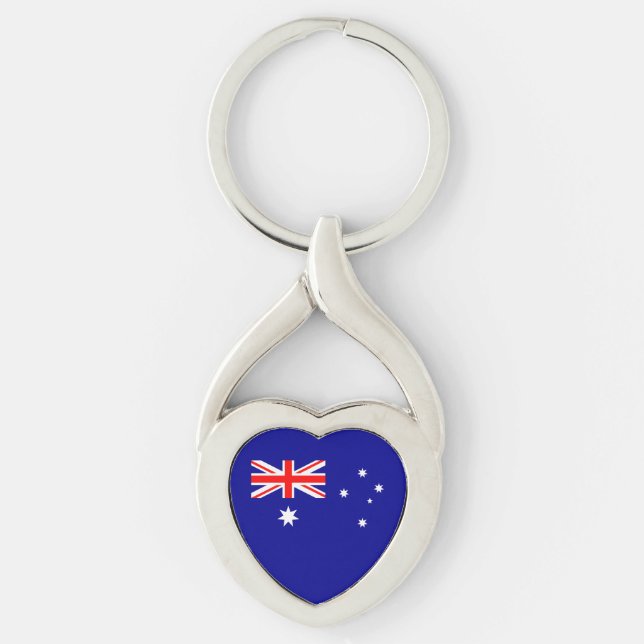 Llavero Keychain de la bandera australiana patriótica (Anverso)
