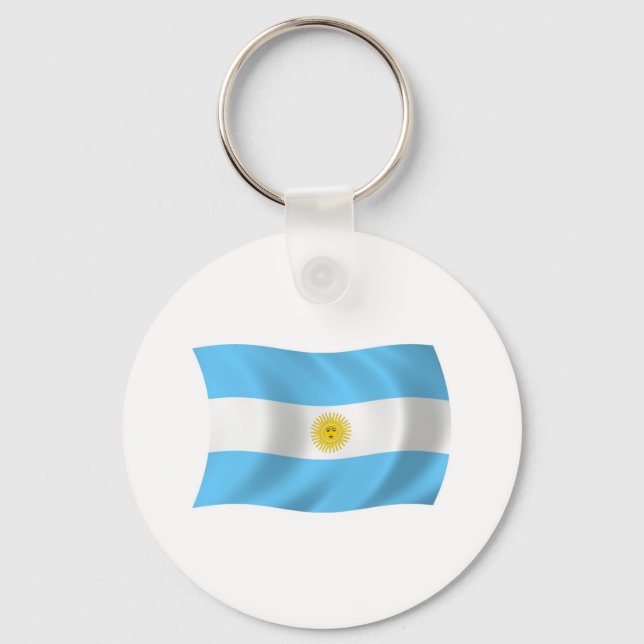 Llavero Keychain de la bandera de Argentina (Anverso)