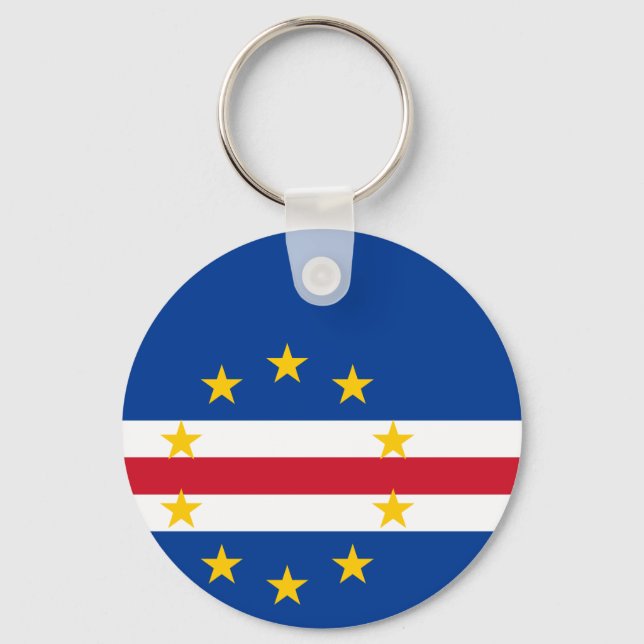 Llavero Keychain de la bandera de Cabo Verde (Anverso)