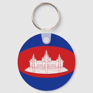 Llavero Keychain de la bandera de Camboya