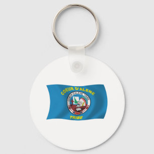 Llavero Keychain de la bandera de Coeur d'Alene