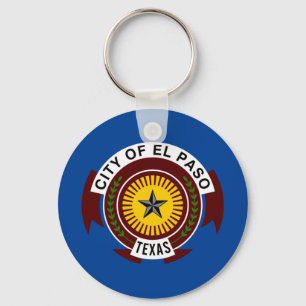 Llavero Keychain de la bandera de El Paso (Texas)