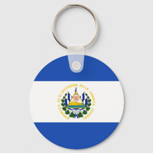 Llavero Keychain de la bandera de El Salvador