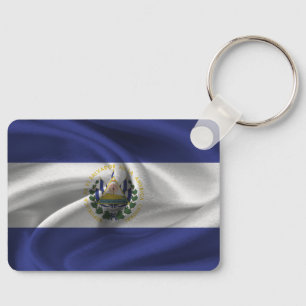 Llavero Keychain de la bandera de El Salvador