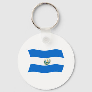 Llavero Keychain de la bandera de El Salvador