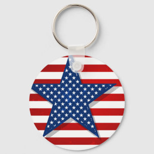 Llavero Keychain de la bandera de Estados Unidos