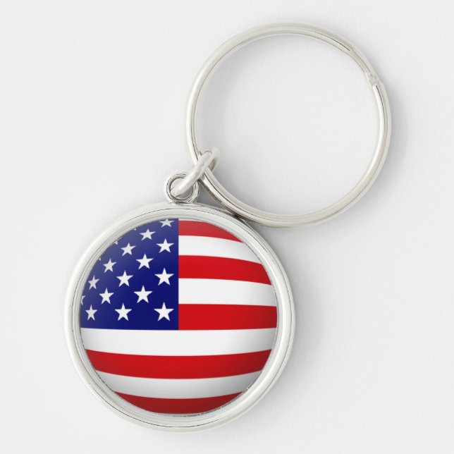 Llavero Keychain de la bandera de Estados Unidos (Frente)