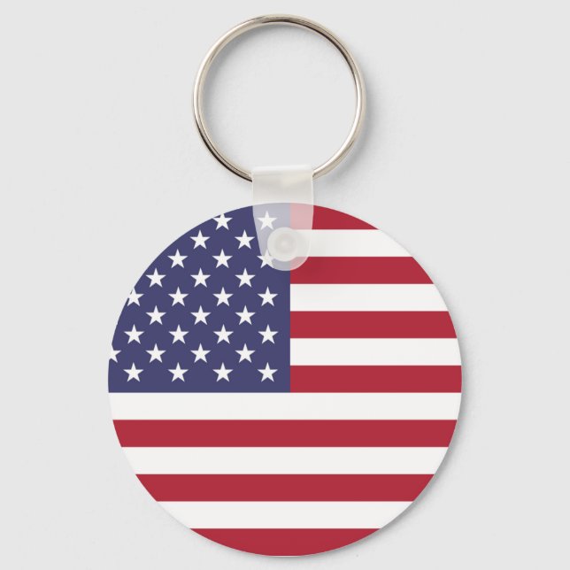Llavero Keychain de la bandera de Estados Unidos (Anverso)