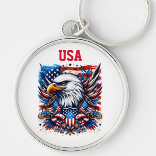 Llavero Keychain de la bandera de Estados Unidos