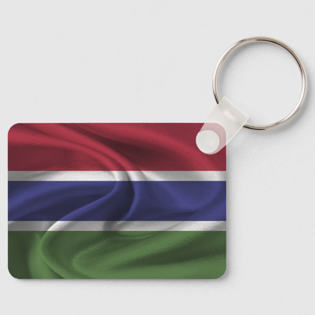 Llavero Keychain de la bandera de Gambia (Anverso)