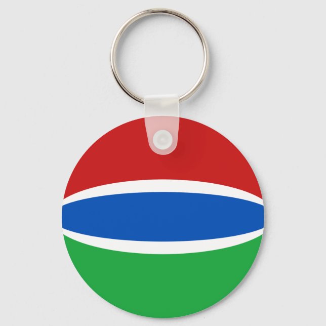 Llavero Keychain de la bandera de Gambia (Anverso)