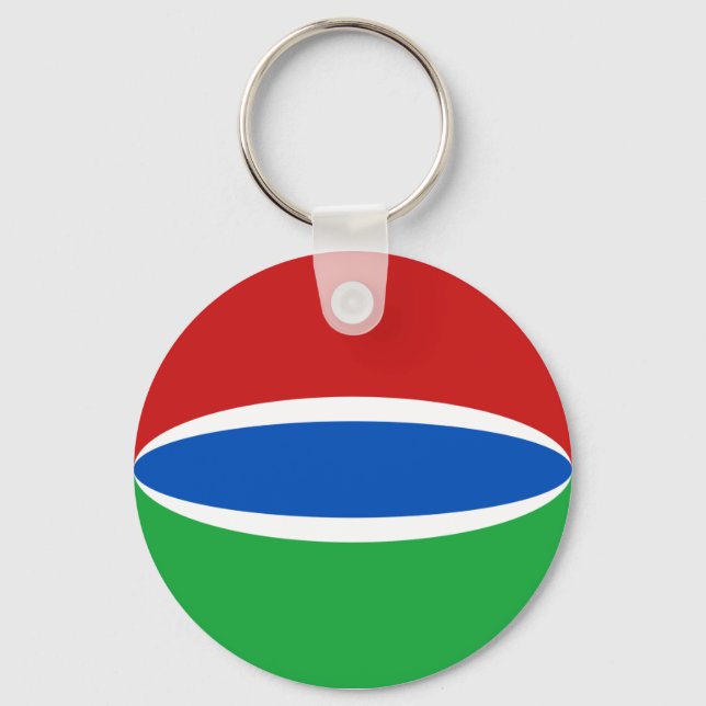 Llavero Keychain de la bandera de Gambia (Anverso)