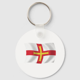 Llavero Keychain de la bandera de Guernsey
