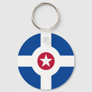 Llavero Keychain, de la bandera de Indianápolis (Indiana)