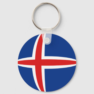 Llavero Keychain de la bandera de Islandia