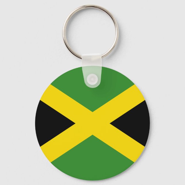 Llavero Keychain de la bandera de Jamaica (Anverso)