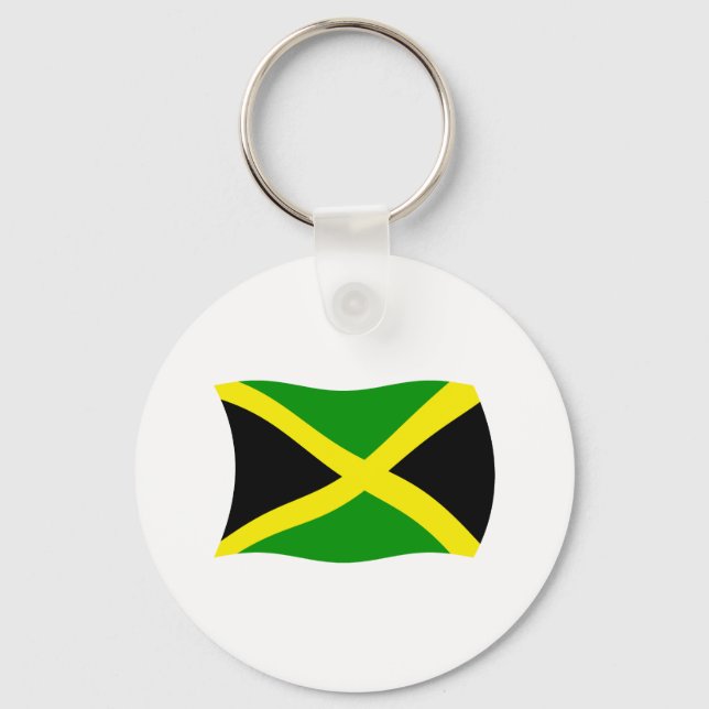 Llavero Keychain de la bandera de Jamaica (Anverso)