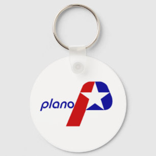 Llavero Keychain de la bandera de la ciudad de Plano (Texa