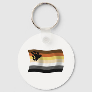 Llavero Keychain de la bandera de la fraternidad del oso