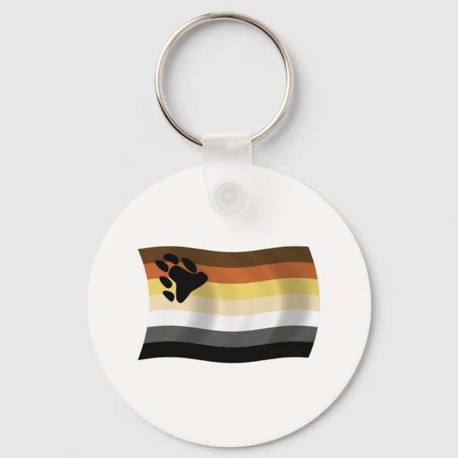 Llavero Keychain de la bandera de la fraternidad del oso (Anverso)