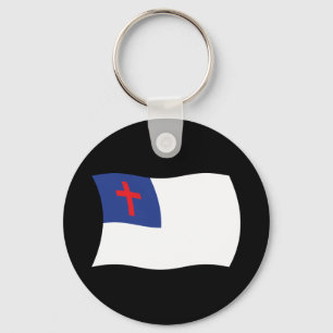 Llavero Keychain de la bandera de la religión cristiana