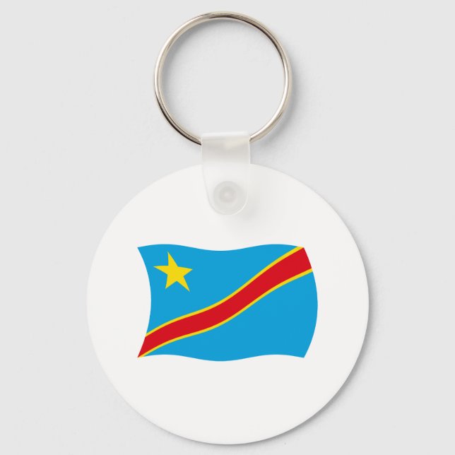 Llavero Keychain de la Bandera de la República Democrática (Anverso)