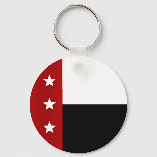 Llavero Keychain de la bandera de Laredo (Texas) (Anverso)