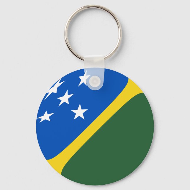 Llavero Keychain de la bandera de las Islas Salomón (Anverso)