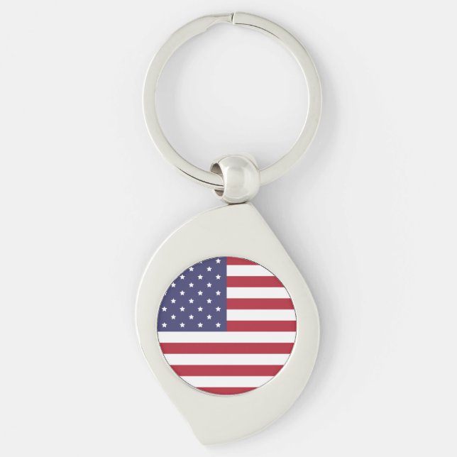 Llavero Keychain de la bandera de los Estados Unidos - Reg (Anverso)