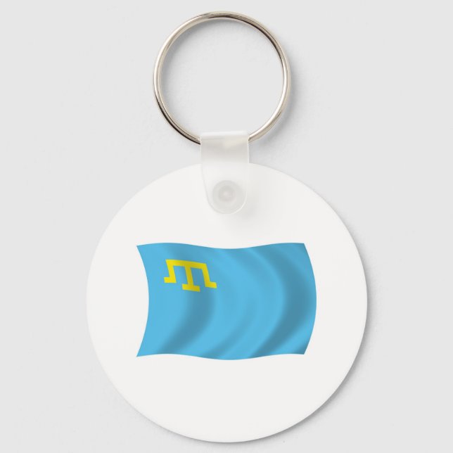 Llavero Keychain de la bandera de los tártaros de Crimea (Anverso)
