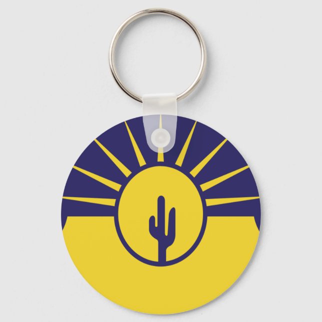 Llavero Keychain de la bandera de Mesa (Arizona) (Anverso)