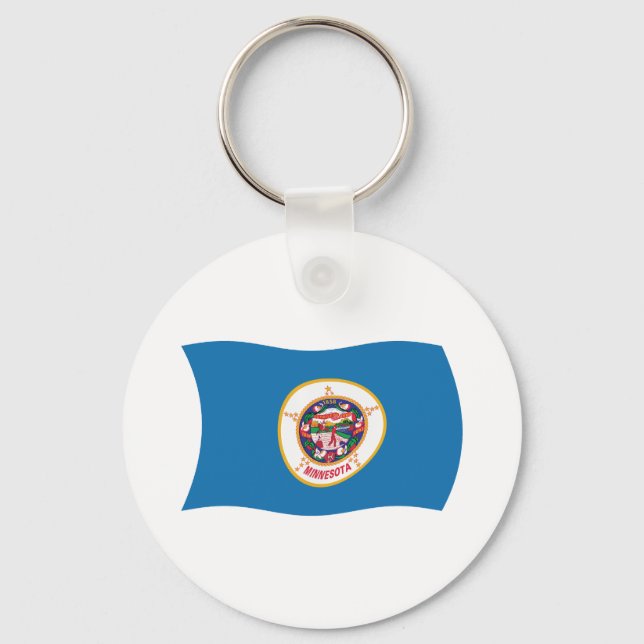 Llavero Keychain de la bandera de Minnesota (Anverso)