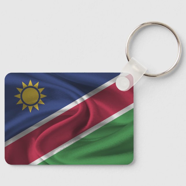 Llavero Keychain de la bandera de Namibia (Anverso)