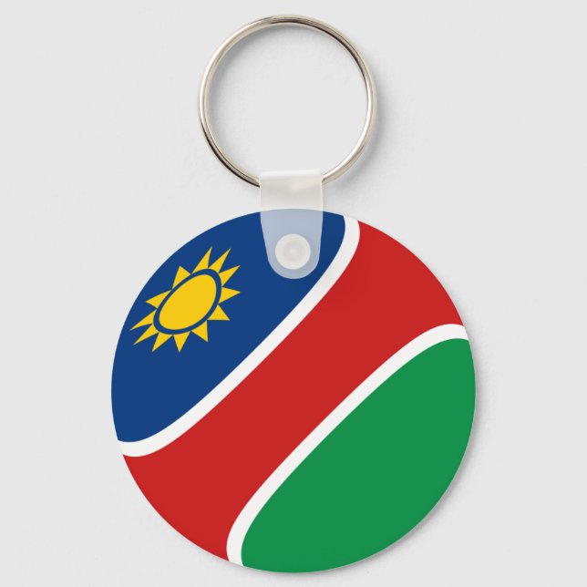 Llavero Keychain de la bandera de Namibia (Anverso)