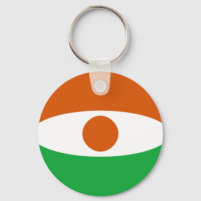 Llavero Keychain de la bandera de Níger (Anverso)