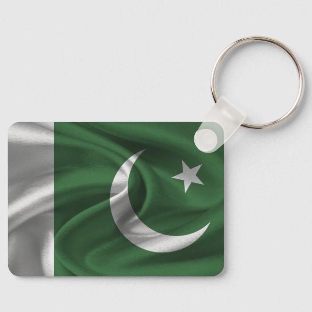 Llavero Keychain de la bandera de Pakistán (Anverso)