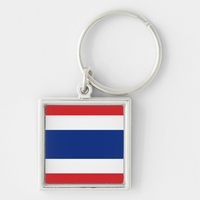 Llavero Keychain de la bandera de Tailandia (Frente)