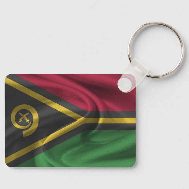 Llavero Keychain de la bandera de Vanuatu (Anverso)