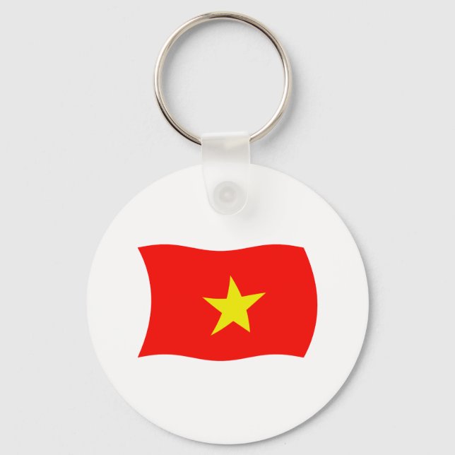 Llavero Keychain de la bandera de Vietnam (Anverso)