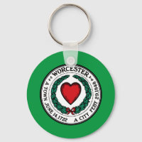 Keychain de la bandera de Worcester (Massachusetts