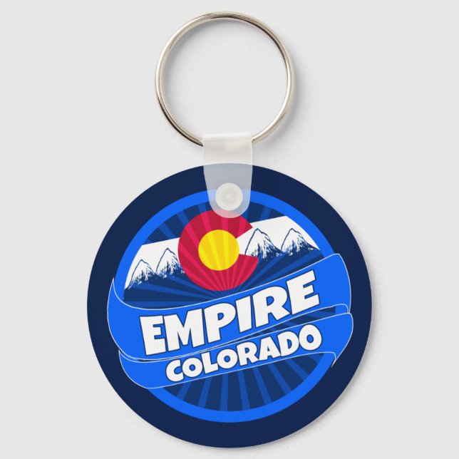Llavero Keychain de la bandera del Imperio Colorado (Anverso)