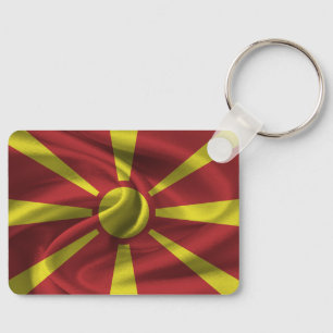 Llavero Keychain de la Bandera del Norte de Macedonia