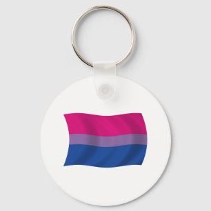 Llavero Keychain de la bandera del Orgullo Bisexual