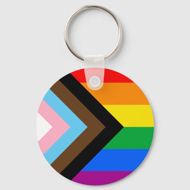 Llavero Keychain de la bandera del orgullo LGBTQ+ (Anverso)