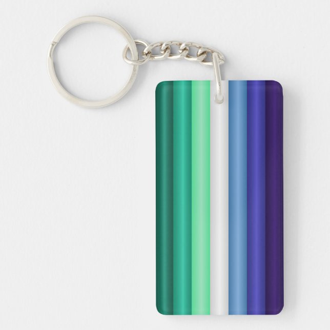 Llavero Keychain de la bandera del Orgullo MLM (Frente)