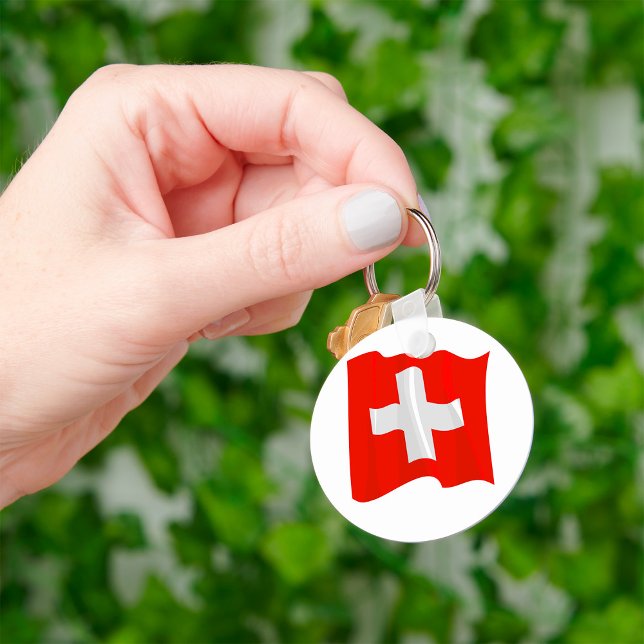 Llavero Keychain de la bandera suiza (Subido por el creador)