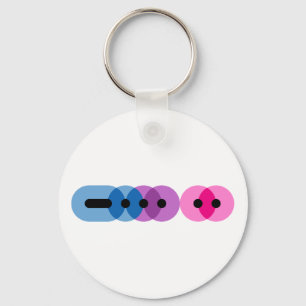Llavero Keychain de la barra de código Bi Morse