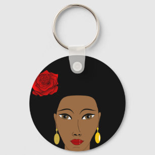 Llavero Keychain de la belleza africana