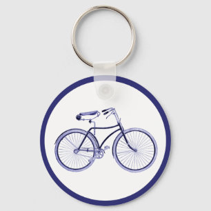 Llavero Keychain de la bicicleta azul