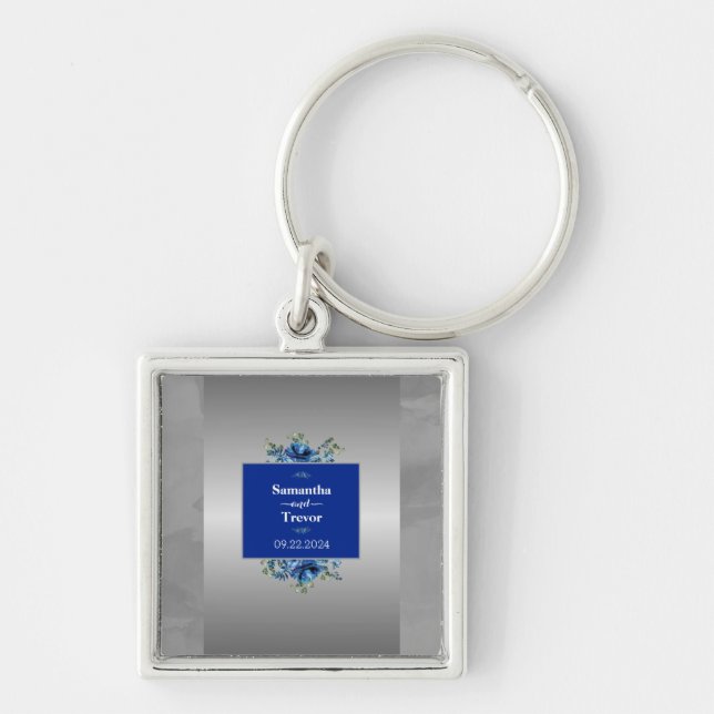 Llavero Keychain de la Bloom Metálica de Plata (Frente)